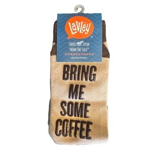 Lavley Socks If You Can Read This,Bring Me Some Coffee Theme Socks Unisex‎ NEW